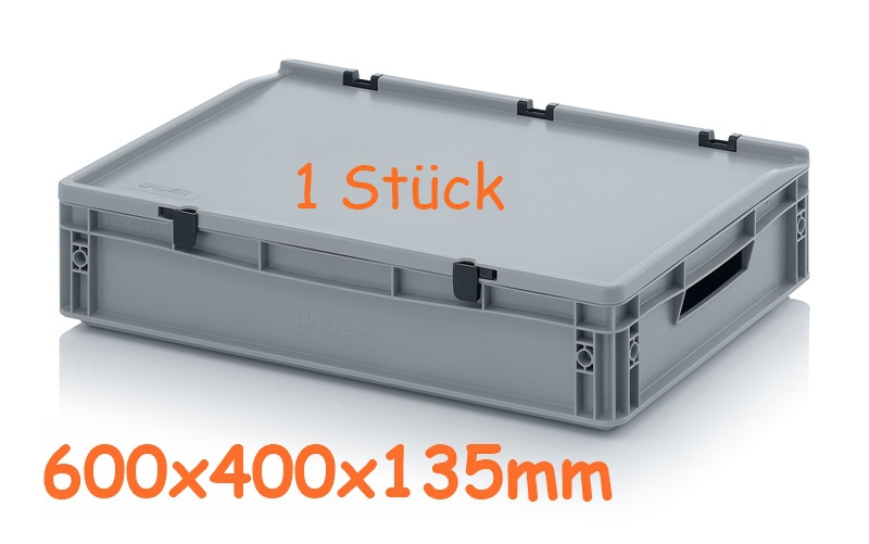 3x Eurobox ohne Deckel 600x400x120mm 